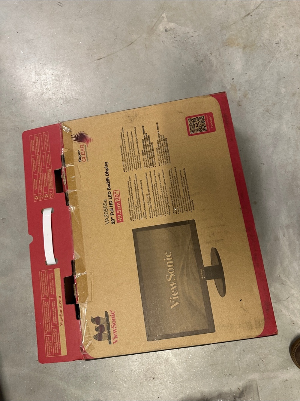 ViewSonic 24.5" Monitor - Black and Brown Packaging
